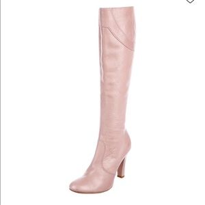 *Like New* Marc Jacobs “Pink Calf” Women Knee-High Zip Up Leather Boot Size 9.5M